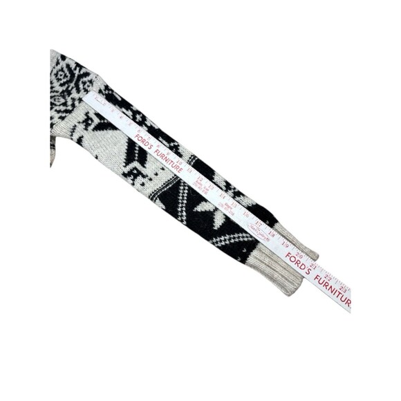 American Eagle Fair Isle Snowflake Sweater Medium Wool/Alpaca Blend Cozy Casual - Picture 7 of 8